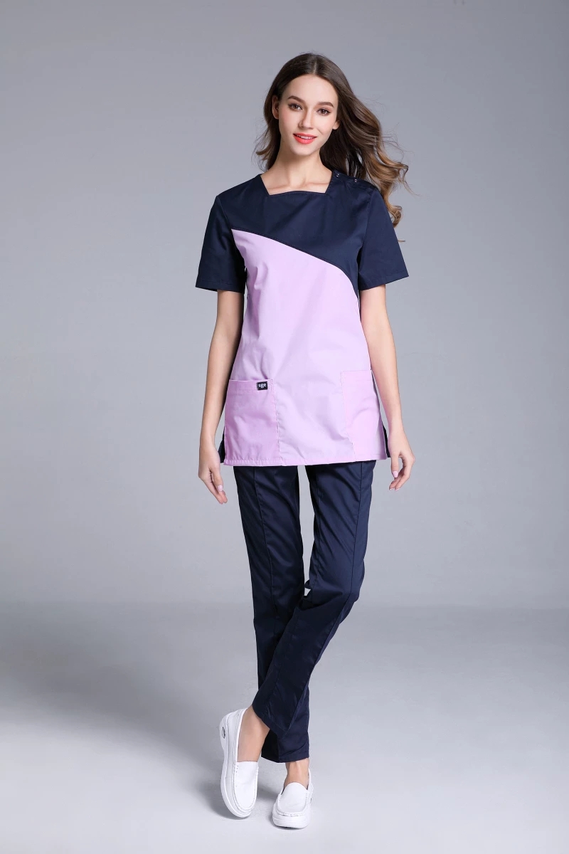 의료 간호사 유니폼 소녀 복장 작업복 건강 관리 작업복 스크럽 유니폼 상단 및 바지
