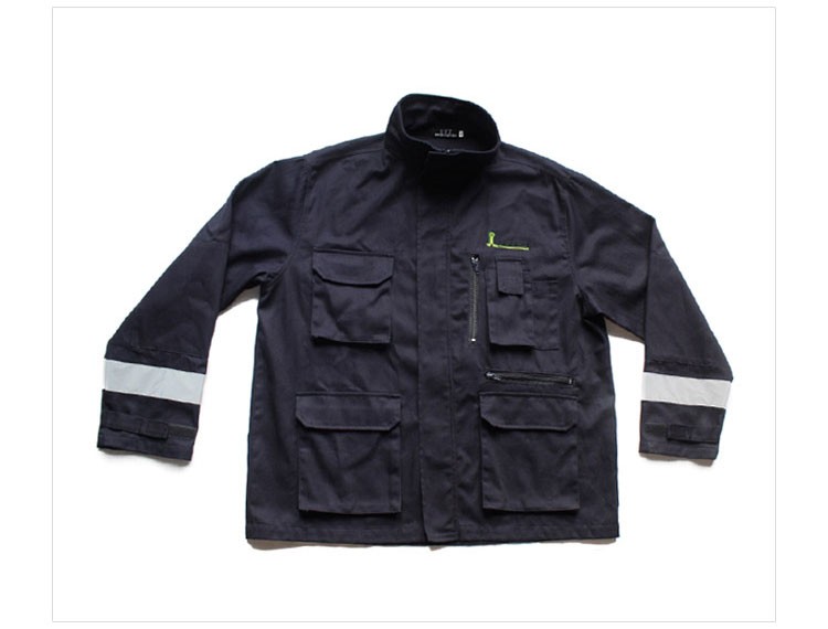 사용자 정의 디자인 남성 야간 근무 반사 스트라이프 가드 항공 회사 장교 보안 유니폼 코트