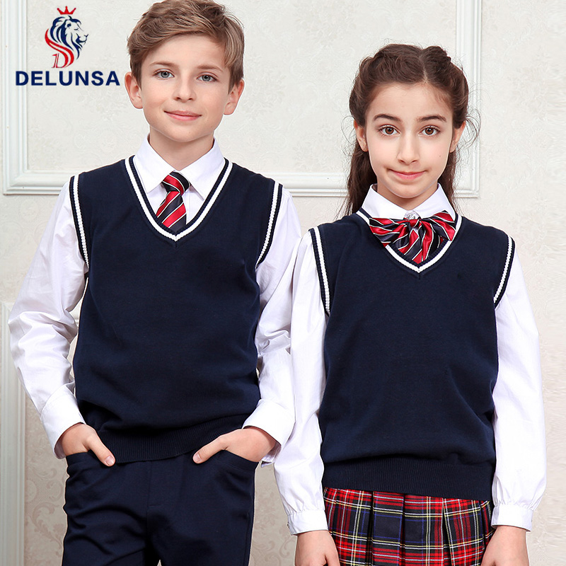 도매 색상 조합 초등학교 소녀 소년 유니폼 키즈 교복 셔츠