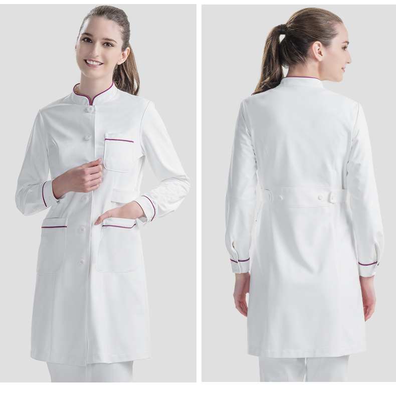 주문 백색 유행 간호사 제복 직물은 제복 간호사 미용사 작업복을 닦습니다