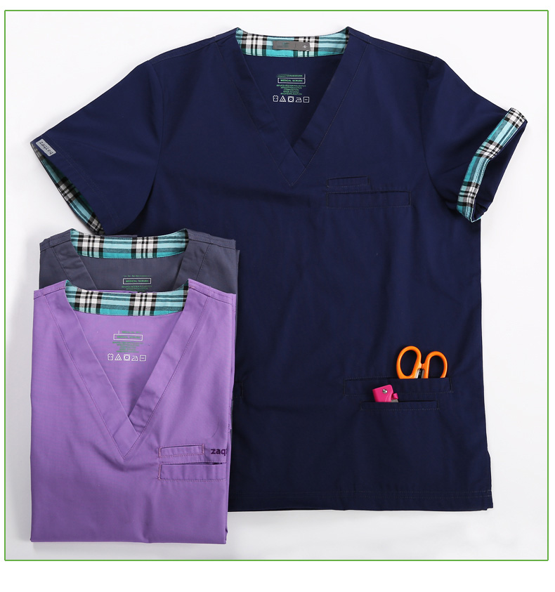 사용자 정의 디자인 남녀 공통 유행 파란색 유니폼 의료 수술 간호사 유니폼