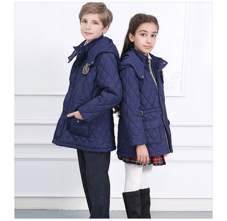 도매 최고의 교복 도매 다운 재킷 겨울 초등학교 교복 코트
